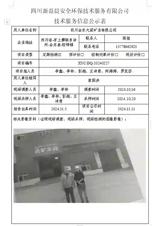 四川新益晨__XYCDQ-20240227职业病危害定期检测四川中创启源新材料科技有限公司