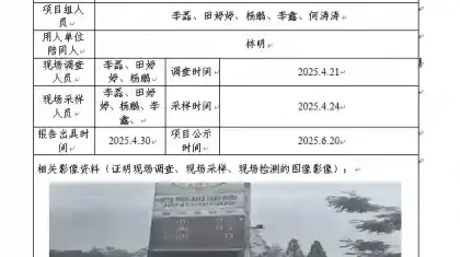 _XYCDQ-20250025职业病危害定期检测岳池县白塔加油站