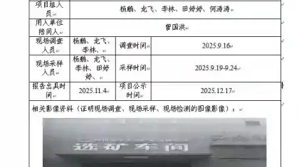 _XYCDQ-20250130职业病危害定期检测四川会东大梁矿业有限公司